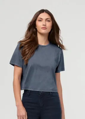 DUER PurePima Boxy Tee Washed Stone Blue DUER PurePima Boxy Tee Washed Stone Blue