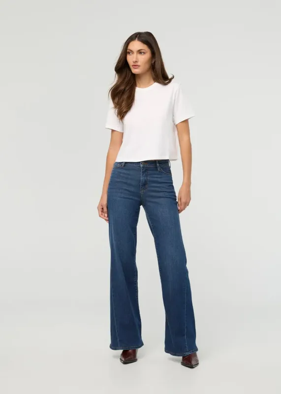 DUER PurePima Boxy Tee White