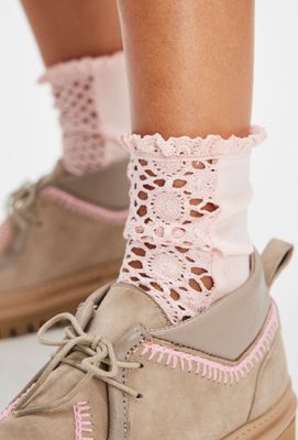 Free People Rubies Crochet Sock