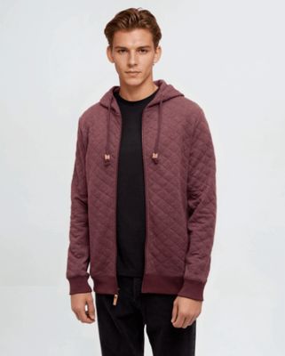 Ten Tree M Evans Full Zip Red Chestnut Heather