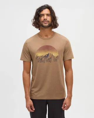 Ten Tree M Vintage Sunset T-Shirt Hazelnut Heather