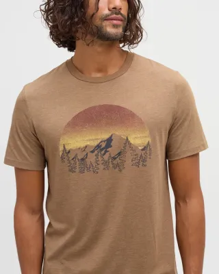 Ten Tree M Vintage Sunset T-Shirt Hazelnut Heather