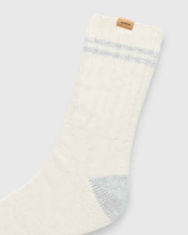 Ten Tree Chutes Cabin Sock Vintage White Heather