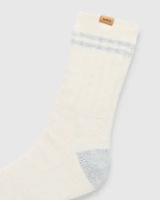 Ten Tree Chutes Cabin Sock Vintage White Heather