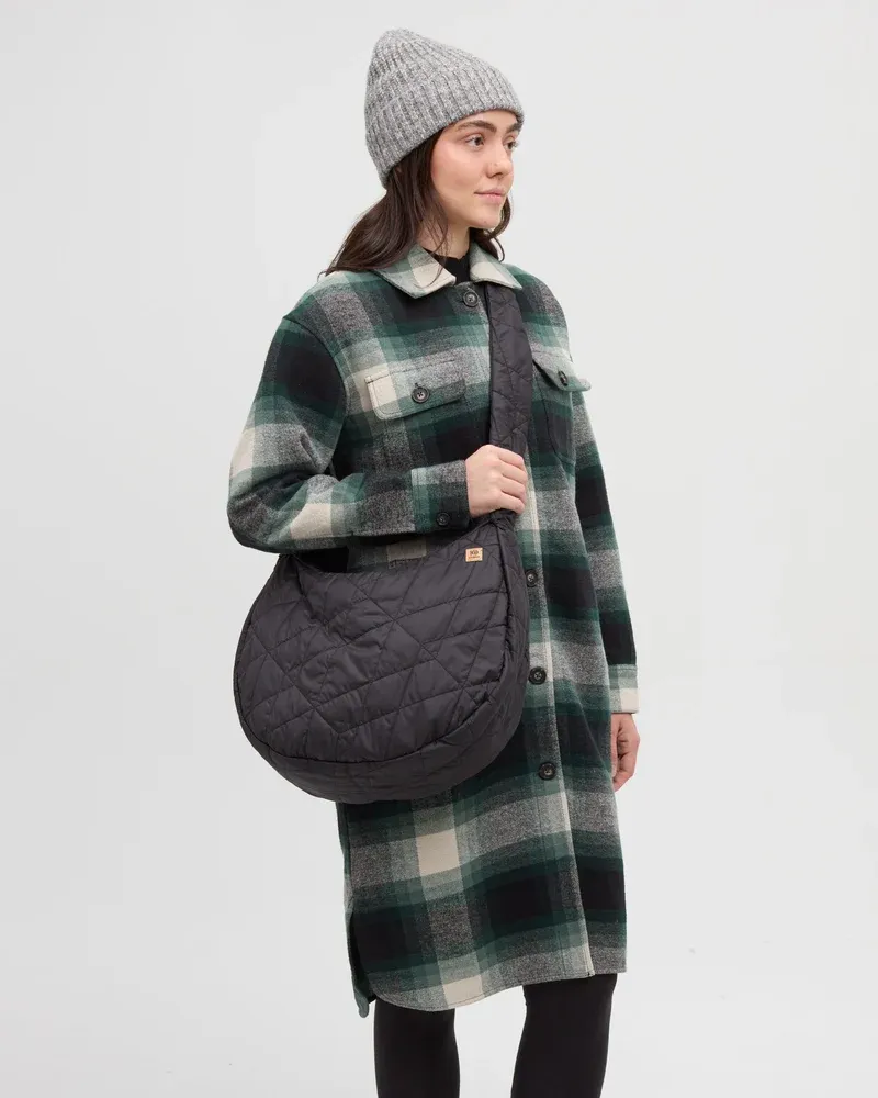 Ten Tree Creston Quilted Bag Meteorite Black