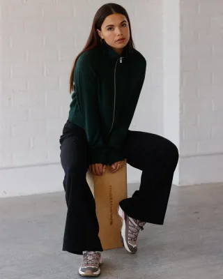 Ten Tree W Patterson Full Zip Dark Forest Green