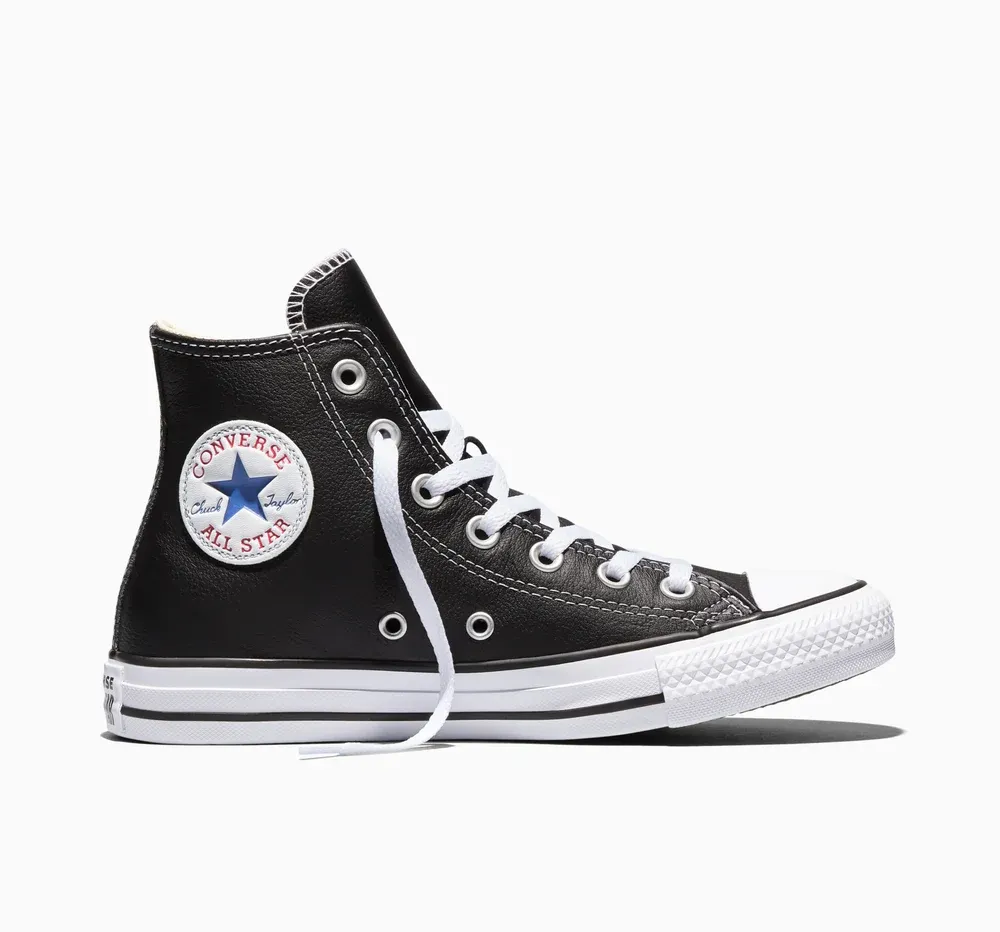 Chuck Taylor All Star Hi Top Leather Black Chuck Taylor All Star Hi Top Leather Black