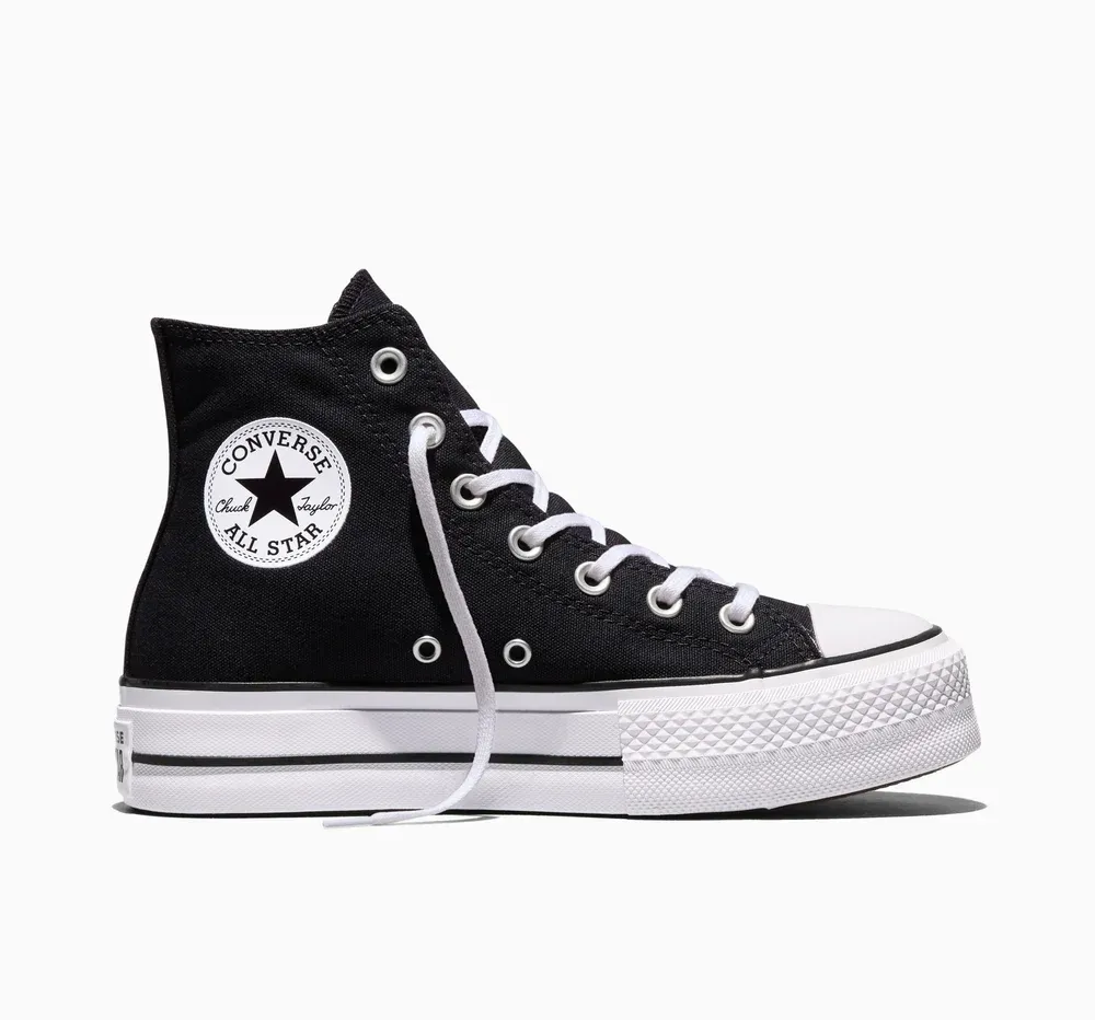 Chuck Taylor All Star Lift Hi Top Canvas  Black
