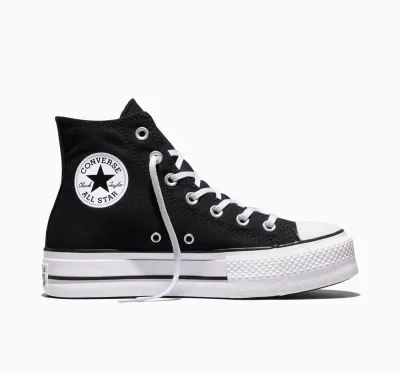 Chuck Taylor All Star Lift Hi Top Canvas  Black