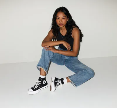Chuck Taylor All Star Lift Hi Top Canvas  Black