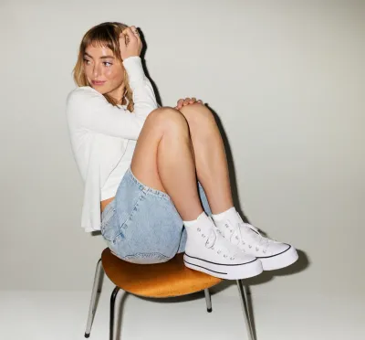 Chuck Taylor All Star Lift Hi Top  Canvas White