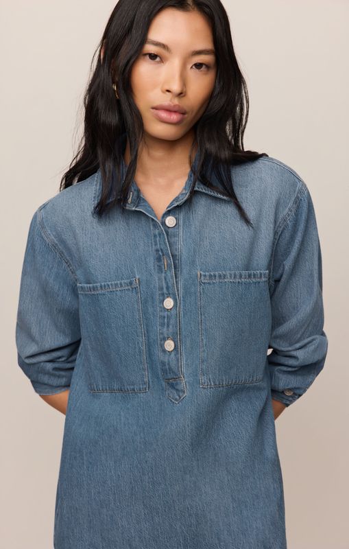Z Supply Lucie Denim Shirt Dress Dreamstate