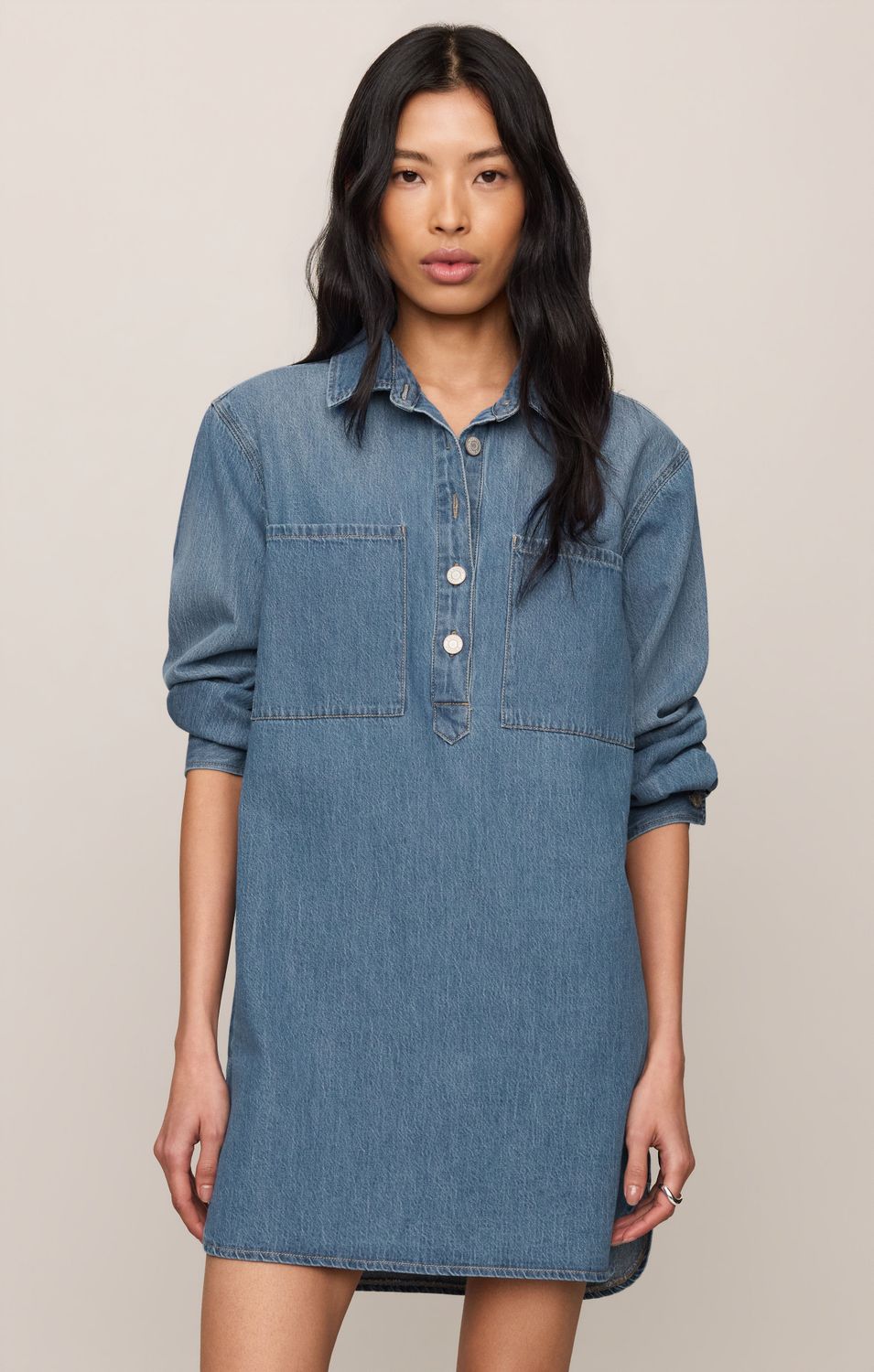Z Supply Lucie Denim Shirt Dress Dreamstate