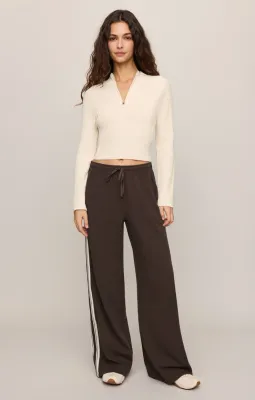 Z Supply Breakaway Track Pant Dark Chocolate