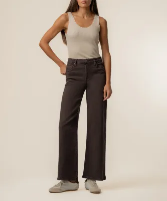 Kut From The Kloth Meg Wide Leg Panel Chocolate
