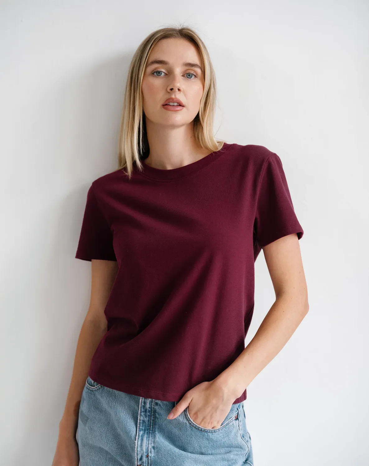 Brunette the Label Paris Tee Plum