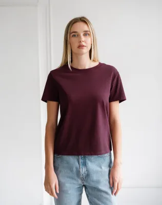 Brunette the Label Paris Tee Plum