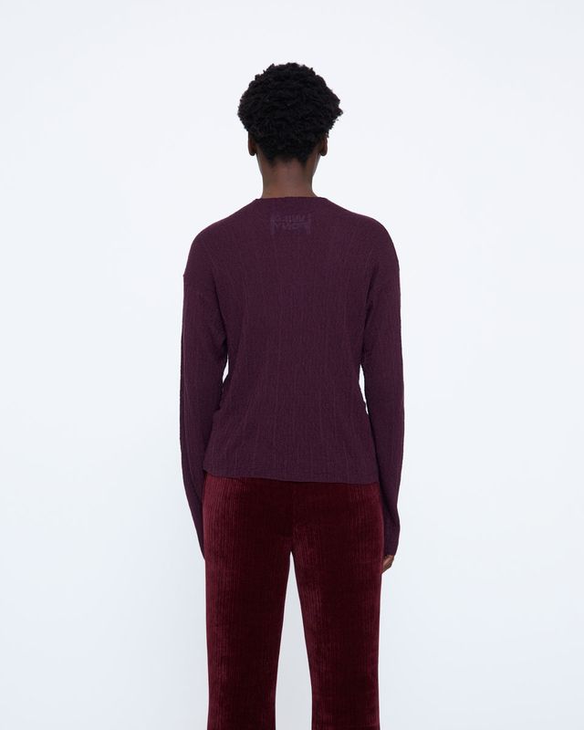 Wild Pony Aubergine Long Sleeve Top