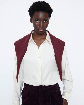 Wild Pony Aubergine Triangle Scarf
