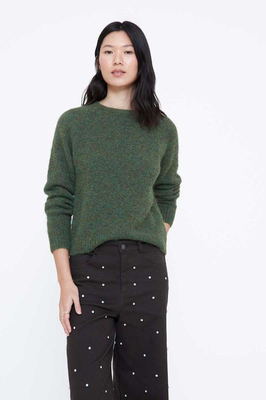 Wild Pony Flecked Green Jumper Wild Pony Flecked Green Jumper