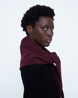 Wild Pony Burgundy Triangle Scarf