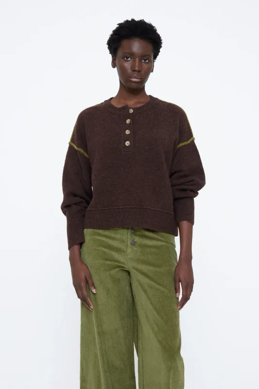 Wild Pony Brown & Chartreuse Jumper Wild Pony Brown & Chartreuse Jumper
