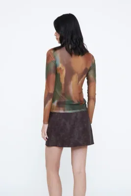 Wild Pony Mesh Multi Arce Top