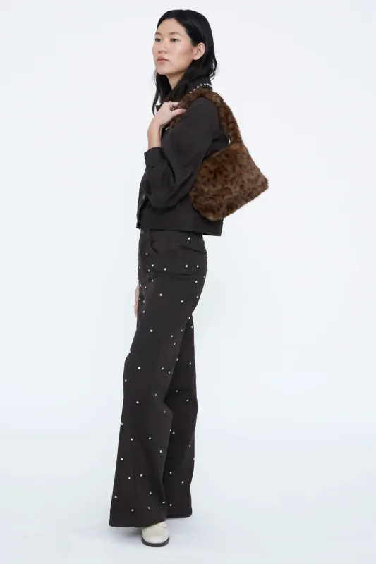 Wild Pony Leopard Faux Fur Bag