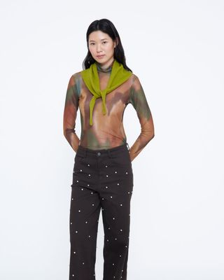Wild Pony Green Triangle Scarf Wild Pony Green Triangle Scarf