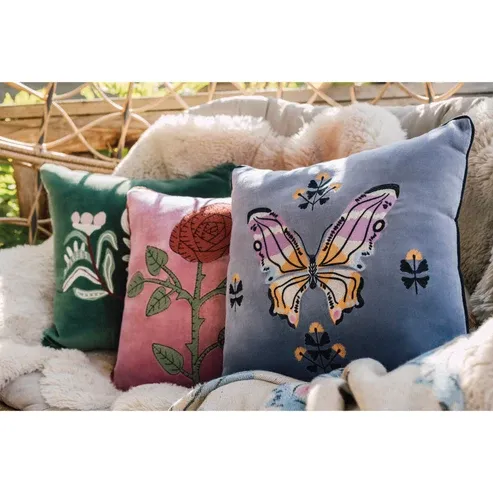 Danica Pillow Embroidered Aurora Danica Pillow Embroidered Aurora