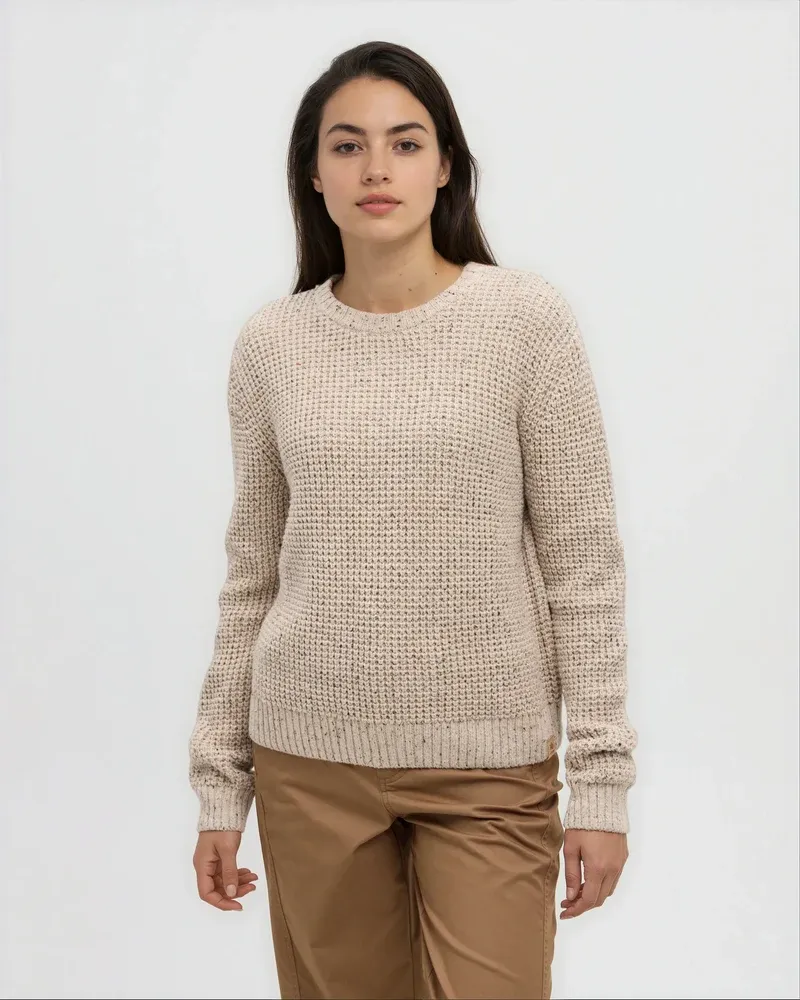 Ten Tree W Morrell Fleck Sweater Pale Oak Heather