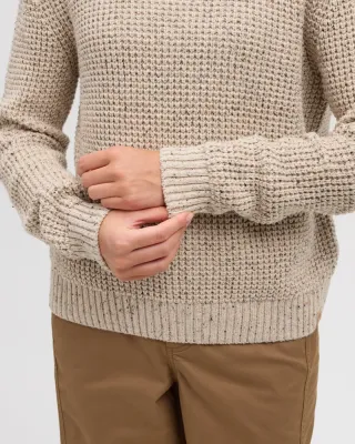 Ten Tree W Morrell Fleck Sweater Pale Oak Heather
