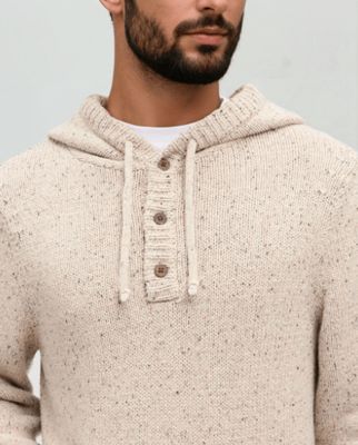 Ten Tree M Fraser Fleck Sweater Pale Oak Heather