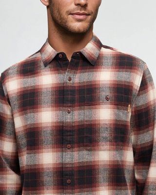 Ten Tree M Forest Flannel Shirt Red Chestnut