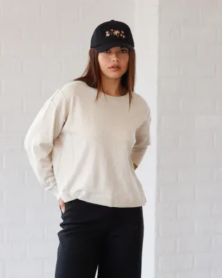 Ten Tree W Holly Sweater Pale Oak Heather Ten Tree W Holly Sweater Pale Oak Heather