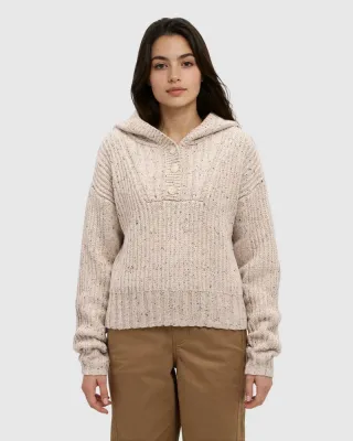 Ten Tree W Temple Fleck Sweater Pale Oak Heather
