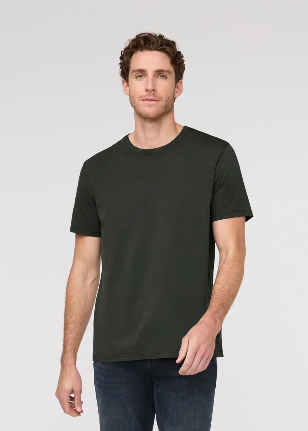 DUER PurePima Only Tee Evergreen