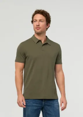 DUER Air Flow Pique Polo Kelp