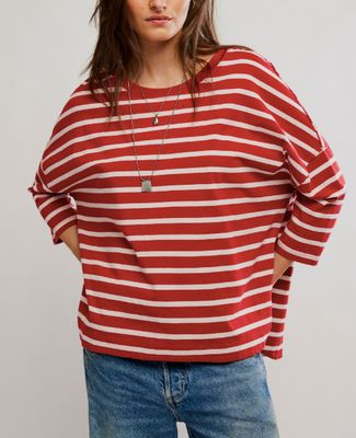 Free People 2 Sense Longsleeve Berry Combo