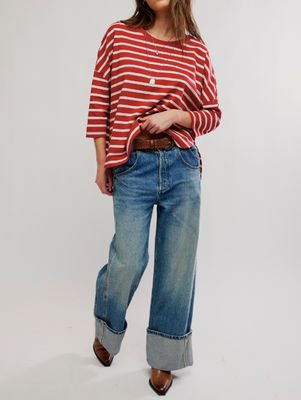 Free People 2 Sense Longsleeve Berry Combo