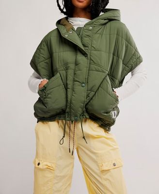Free People Happy Trails Ponco Ivy