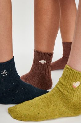 Free People Holiday Heritage Sock Pack Tradition Trio