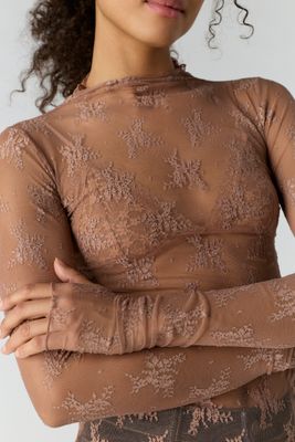 Free People Lady Lux Layering Top Chocolate Malt
