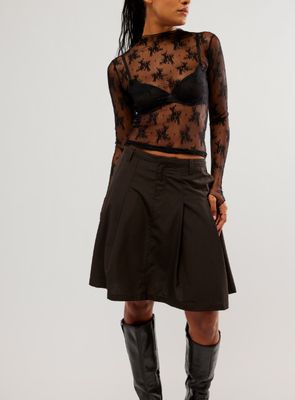 Free People Lady Lux Layering Top Black