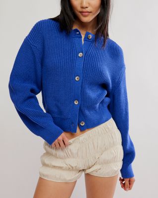 Free People Vienna Cardigan Blue Beam