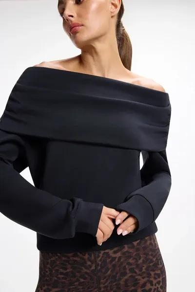 MPG Dreamweave Off The Shoulder Black