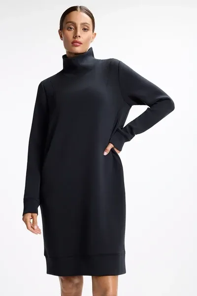 MPG Dreamweave Long Sleeve Mock Neck Dress MPG Dreamweave Long Sleeve Mock Neck Dress