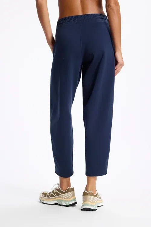 MPG Ultrasoft Fleece Barrel Leg Pant Navy