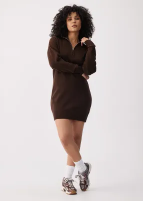 Lole Verdun Sweater Dress Espresso Heather Lole Verdun Sweater Dress Espresso Heather