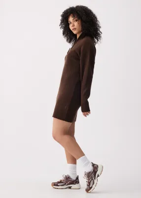 Lole Verdun Sweater Dress Espresso Heather